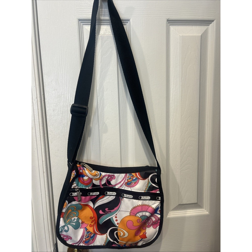 LeSportsac Reverie Classic Groovy Print Crossbody Shoulder Bag Purse